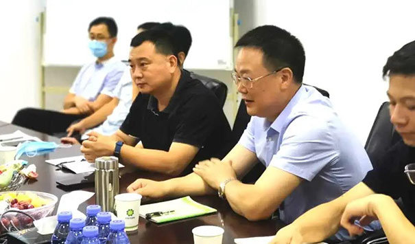 長(cháng)沙市市場(chǎng)監督管理局副局長(cháng)金雷一行蒞臨中檢華通威考察調研